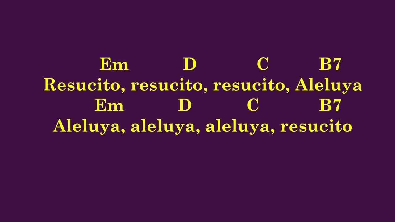 Resucito - Letra y Acordes de Guitarra (Cantos para Misa)