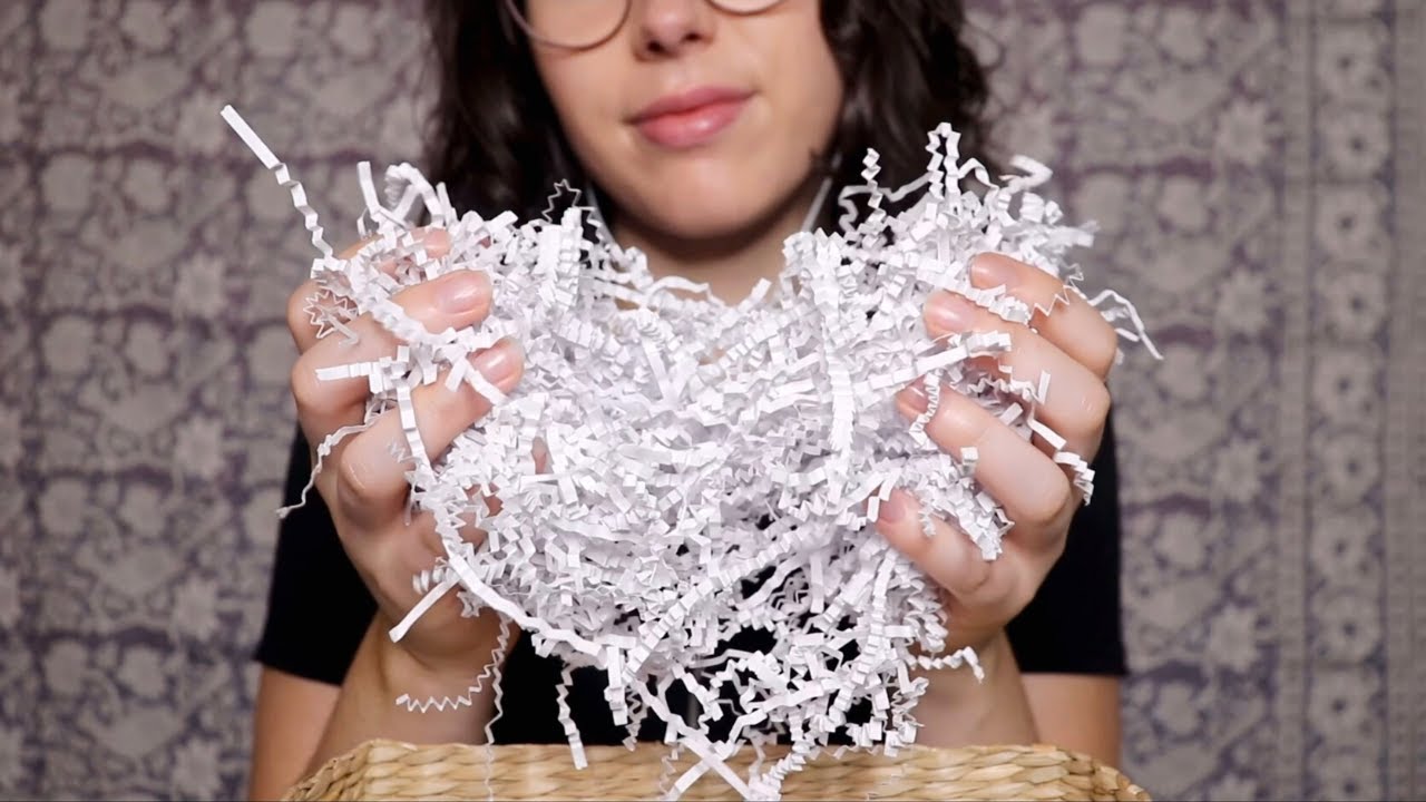 ASMR⼁Rustling and Crinkle Sounds (No Talking, Shredded Tissue, Packing Peanuts, Squeezing Sounds)