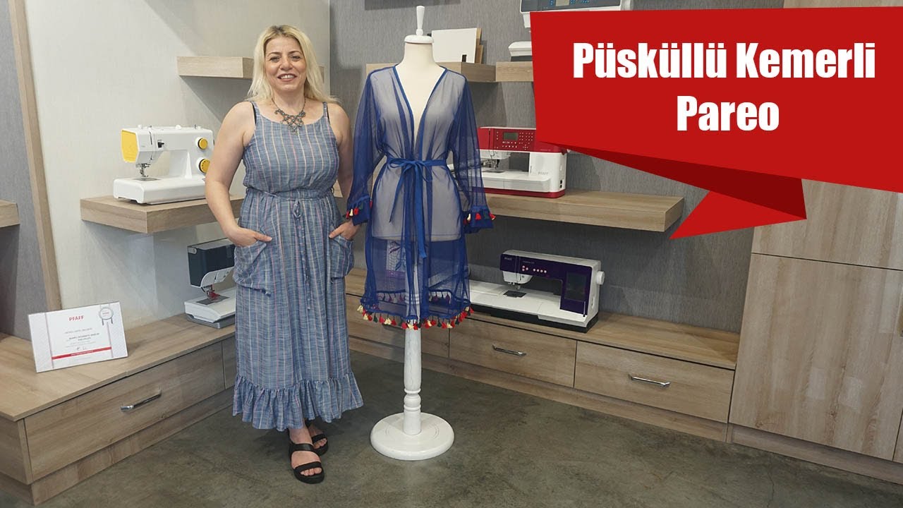 Püsküllü Kemerli Pareo Dikimi