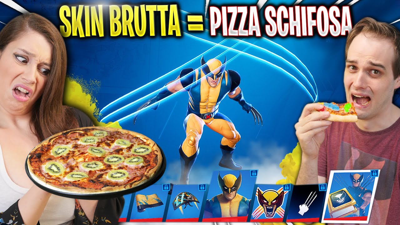Ogni SKIN BRUTTA = 1 PIZZA SCHIFOSA - Reaction pass battaglia 4 Fortnite