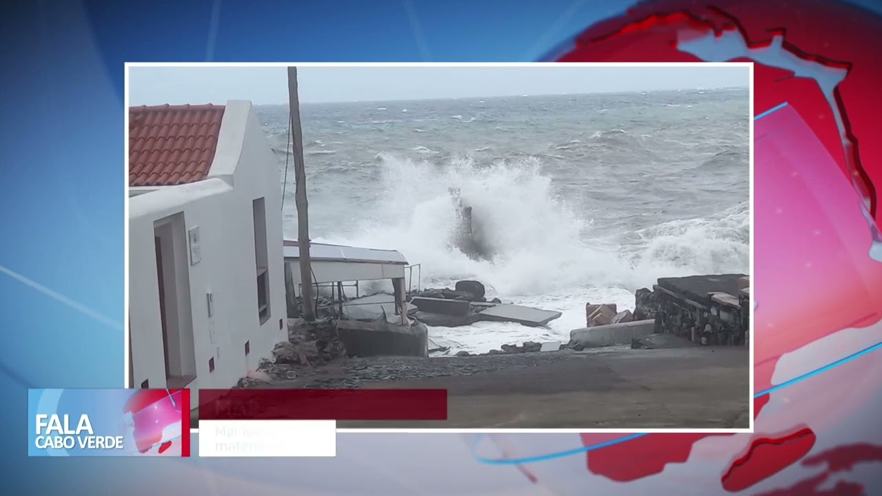 Mar revolto deixa estragos em São Nicolau | Fala Cabo Verde
