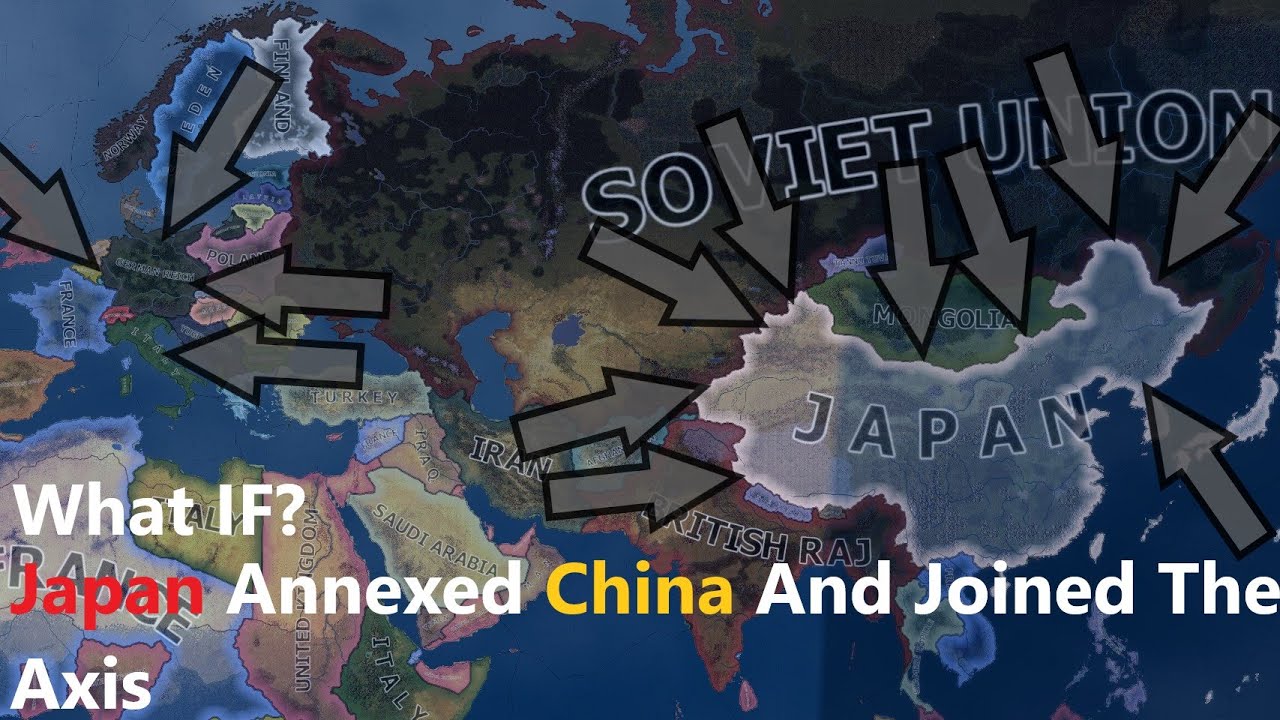 What If Japan Annexed China And Joined The Axis? Hoi4 Timelapse