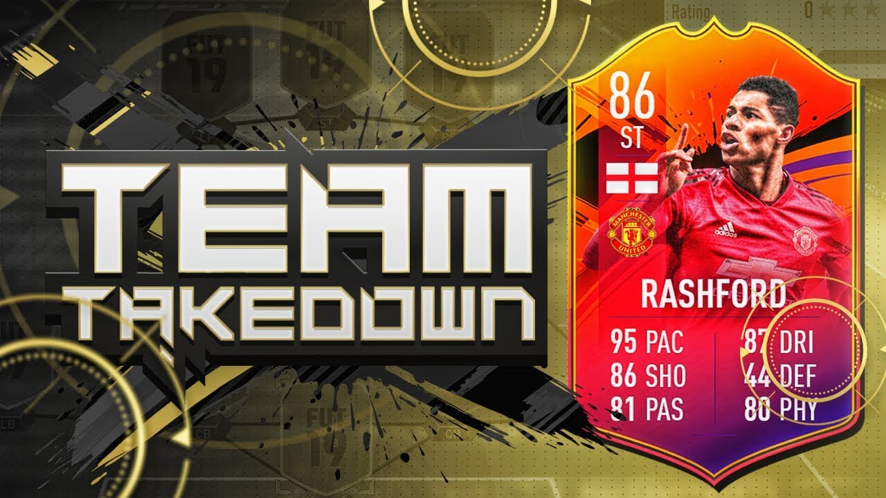 FIFA 19 TEAM TAKEDOWN!!! NEW SQUAD BUILDER SERIES ON HEADLINER MARCUS RASHFORD!!!