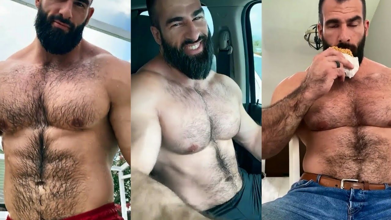 Big Tall Bodybuilder Nick Pulos Flexing Muscles, Pec Bounce, Biceps, Glutes | thirstrap tiktok