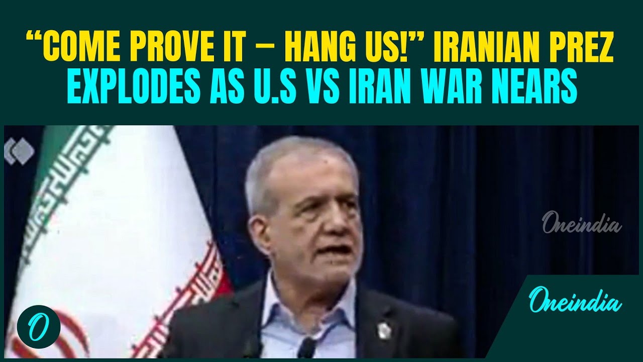 ‘HANG US IF WE’RE CORRUPT!’ Iran Prez Pezeshkian’s SHOCK Speech as USS George HW Bush NEARS Tehran