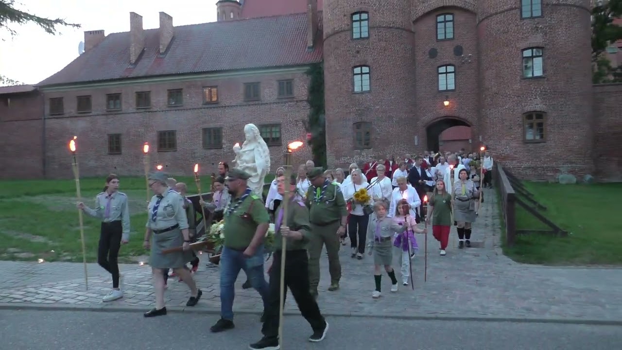 Frombork - wyjście procesji nad wody Zalewu Wiślanego - 2024 r.