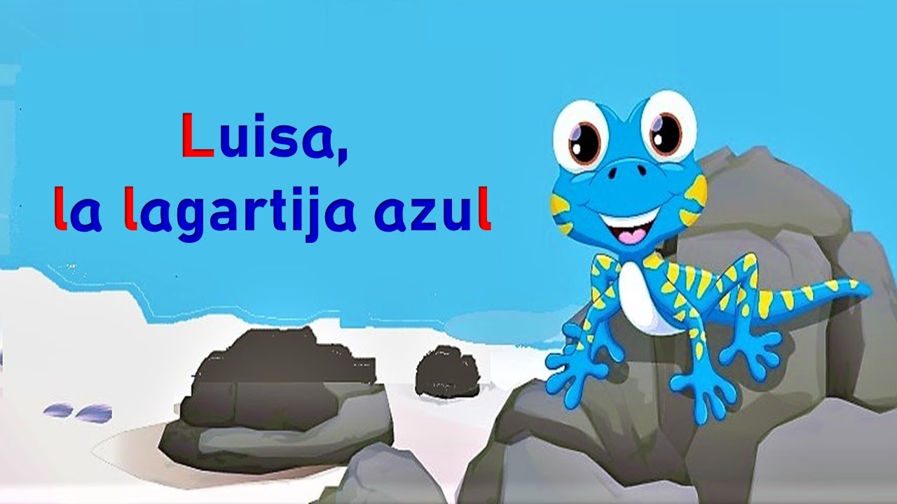 Luisa, la lagartija azul.