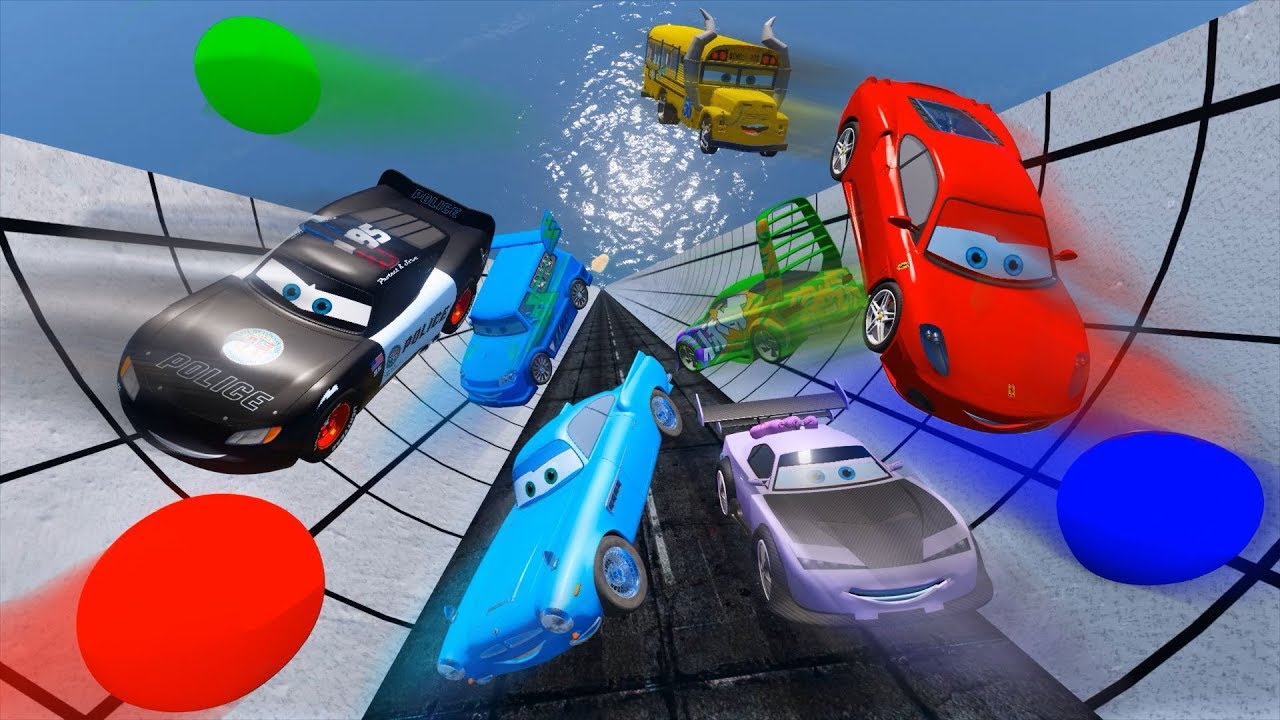 Crash Cars Police Car McQueen Ferrari Boost Wingo DJ Miss Fritter and Friends gta 5 mods