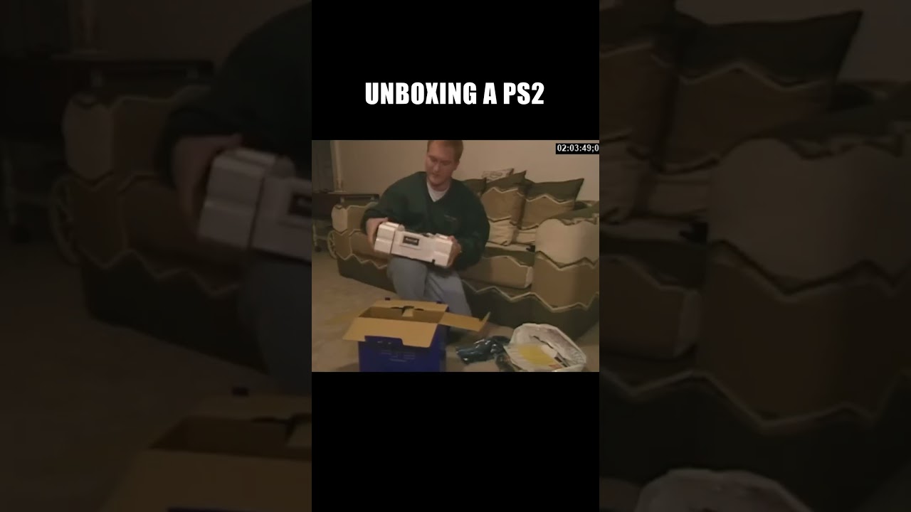 Unboxing a PS2 in 2000 | #ps2 #playstation #2000s #nostalgia #shorts