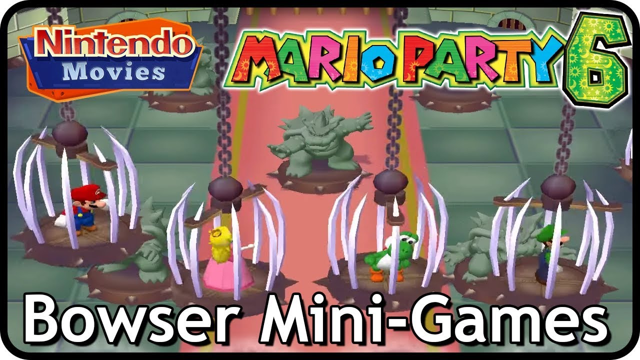 Mario Party 6 - All Bowser Mini-Games (Multiplayer)