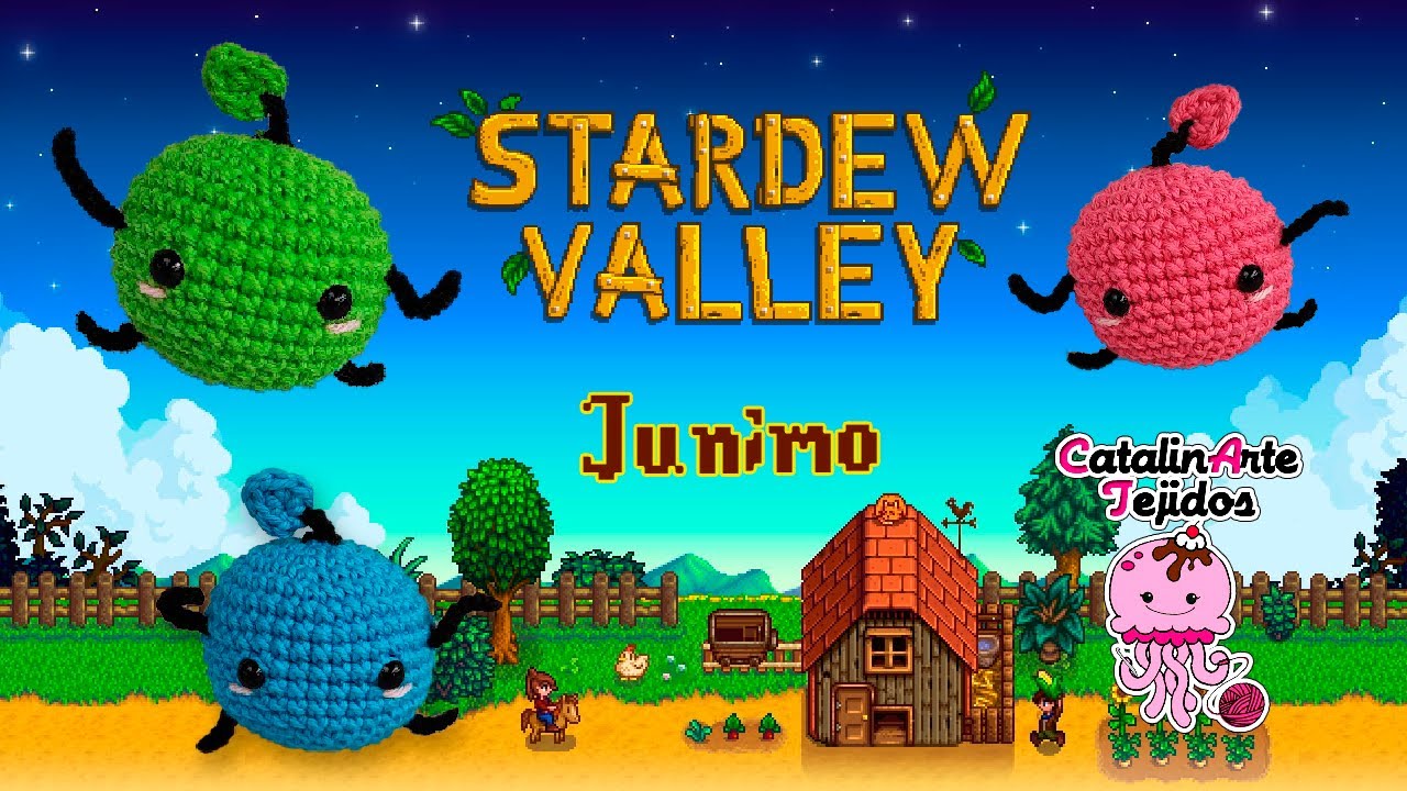 Junimo amigurumi (stardew valley) llavero | CatalinArte Tejidos