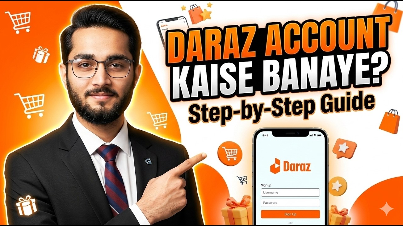 Daraz Account Kaise Banaye 2026 | Complete Daraz Account Creation Step by Step