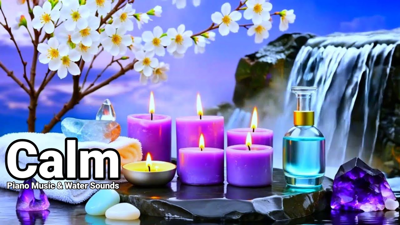 Calming Music for Sleep 🌿 Bamboo Water Sounds, Healing Piano Music, Deep Sleep, Spa & Massage Music.