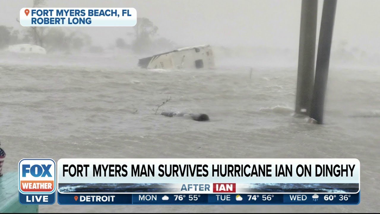 'You're Your Own First Responder': Fort Myers Man Survives Hurricane Ian On Dinghy
