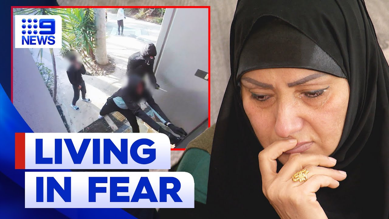 Brisbane mother terrified after young criminals allegedly broke into her home | 9 News Australia