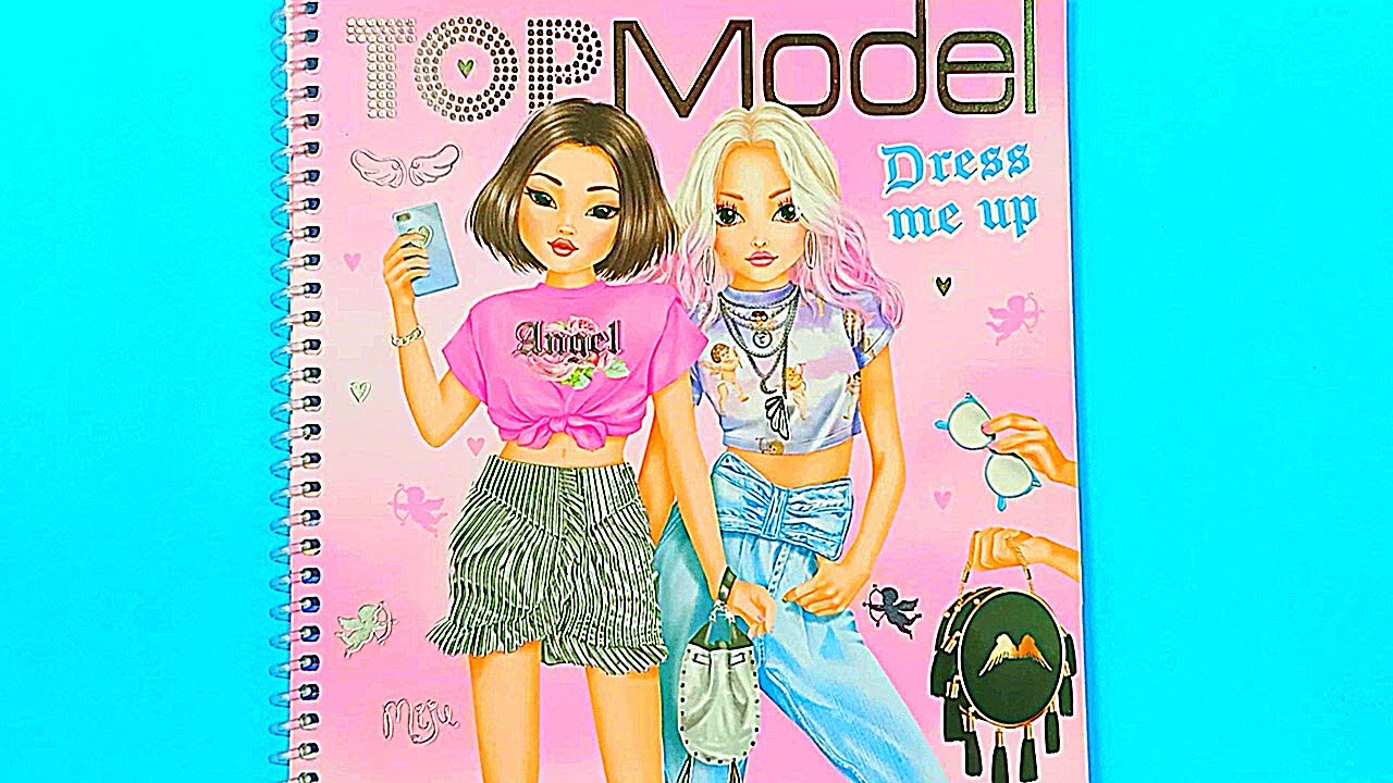 Hình dán thay trang phục | TOP MODEL ANGEL | hình dán búp bê dán hình thiết kế thời trang PART 1-10
