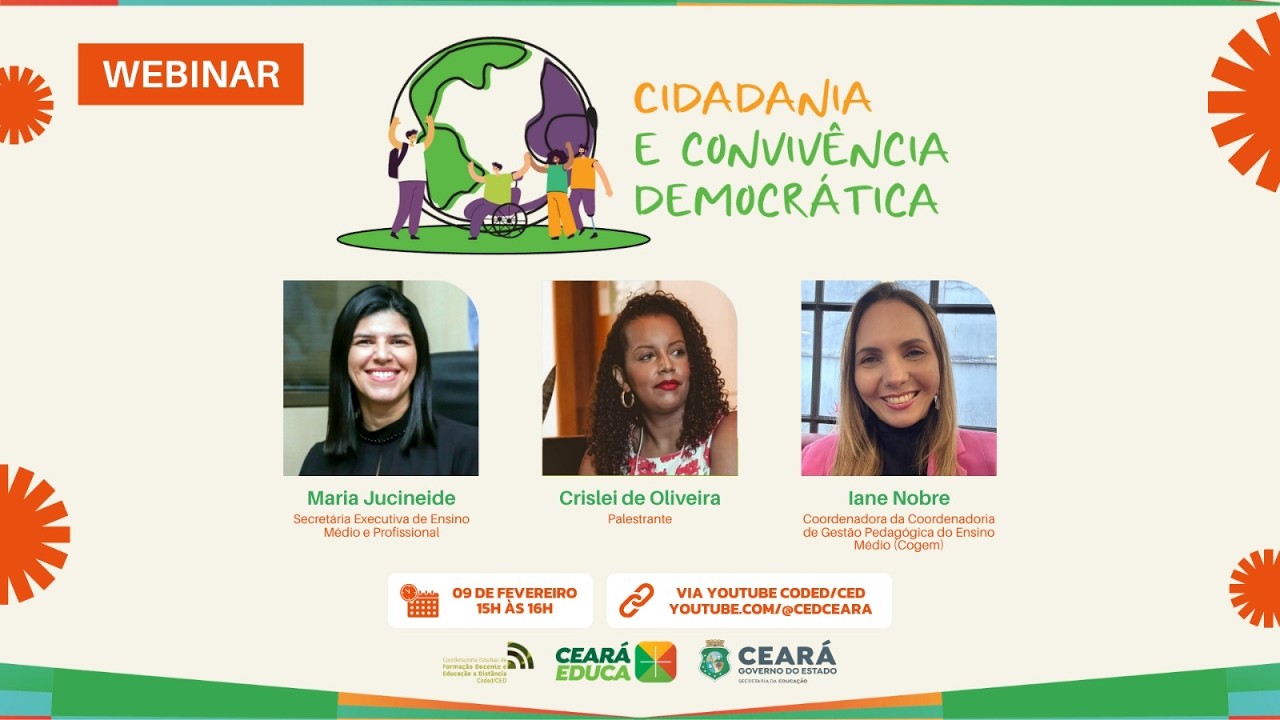 Webinário - Tema norteador 2026: Cidadania e Convivência Democrática