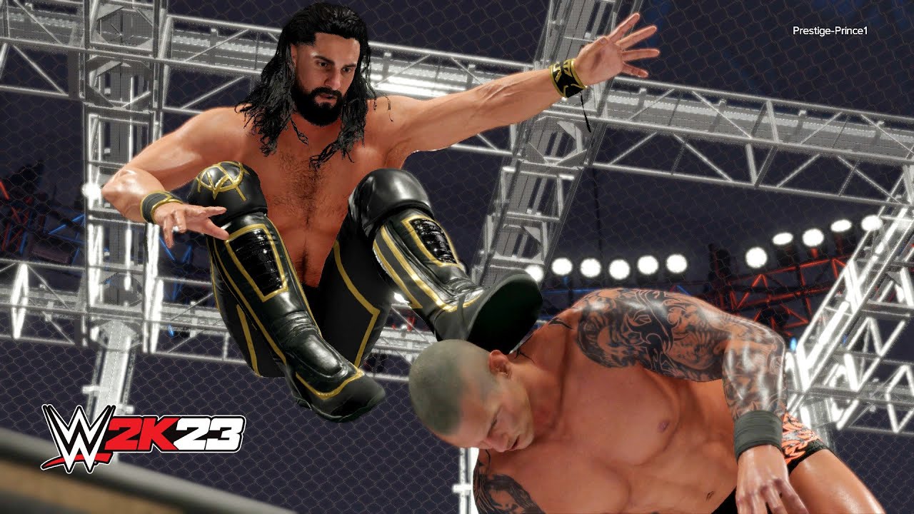 WWE 2K23 - Seth Rollins CURB STOMP Compilation!