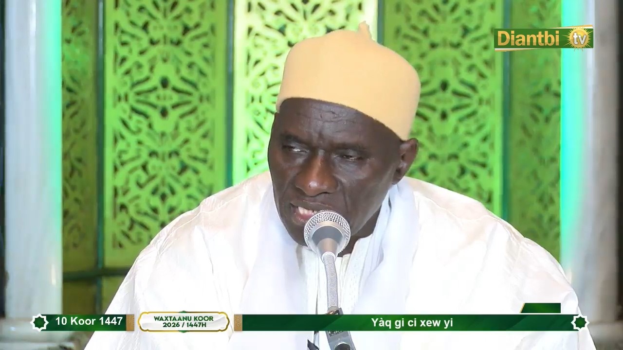 🔴En Direct Grande Mosquée de Touba / Waxtaanu Koor 8em jour Avec Serigne Moustapha diop Ndar