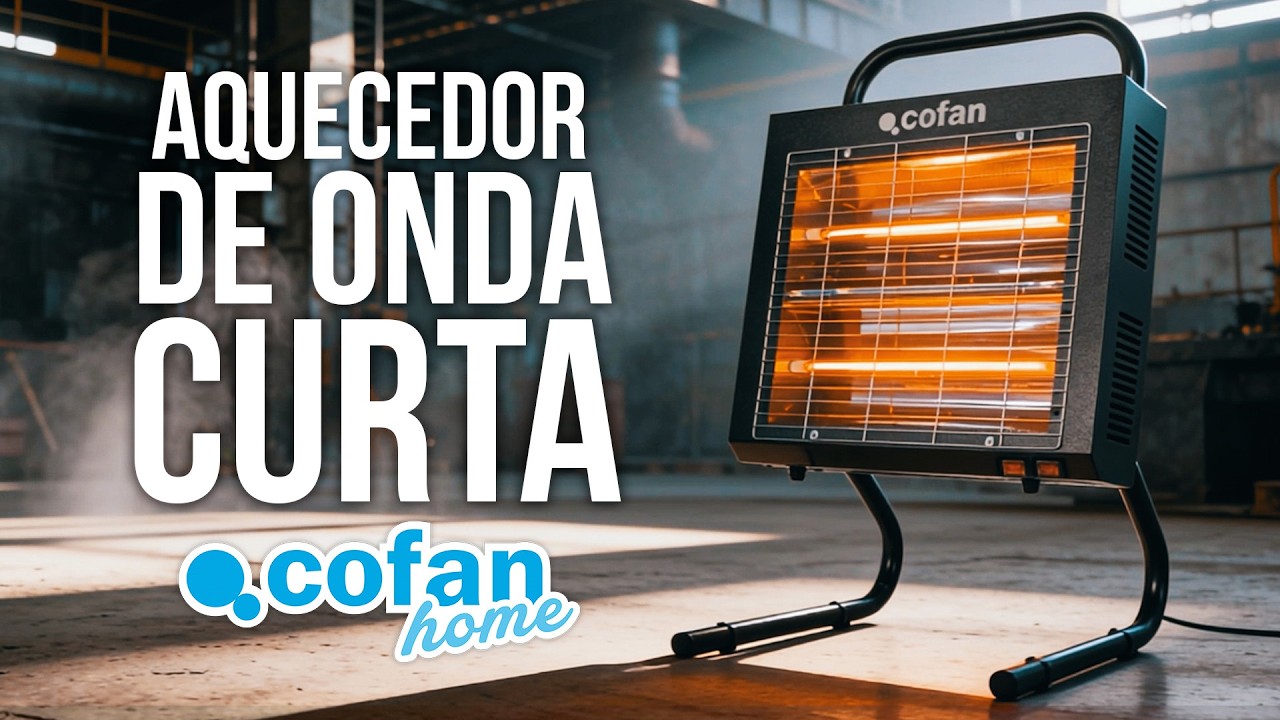 🔥 Aquecedor Infravermelhos Industrial 1500/3000W | Calor Rápido até 40 m² | IPX4