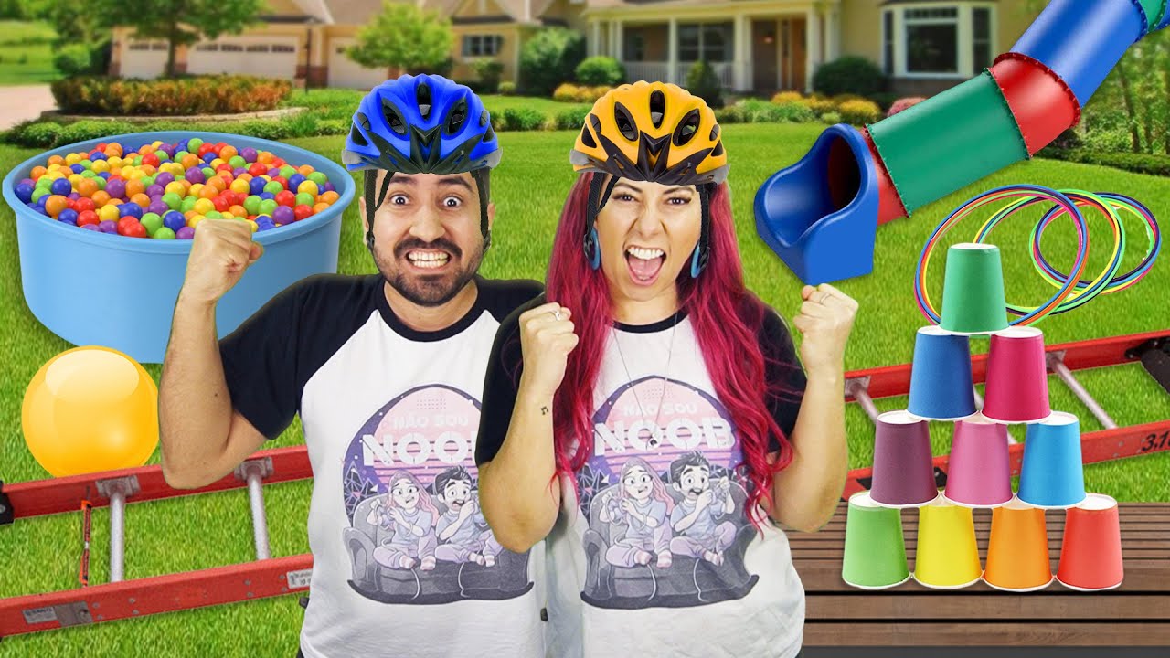 QUEM COMPLETAR A CORRIDA DO QUINTAL MAIS RÁPIDO GANHA | Gabriel e Shirley 2.0