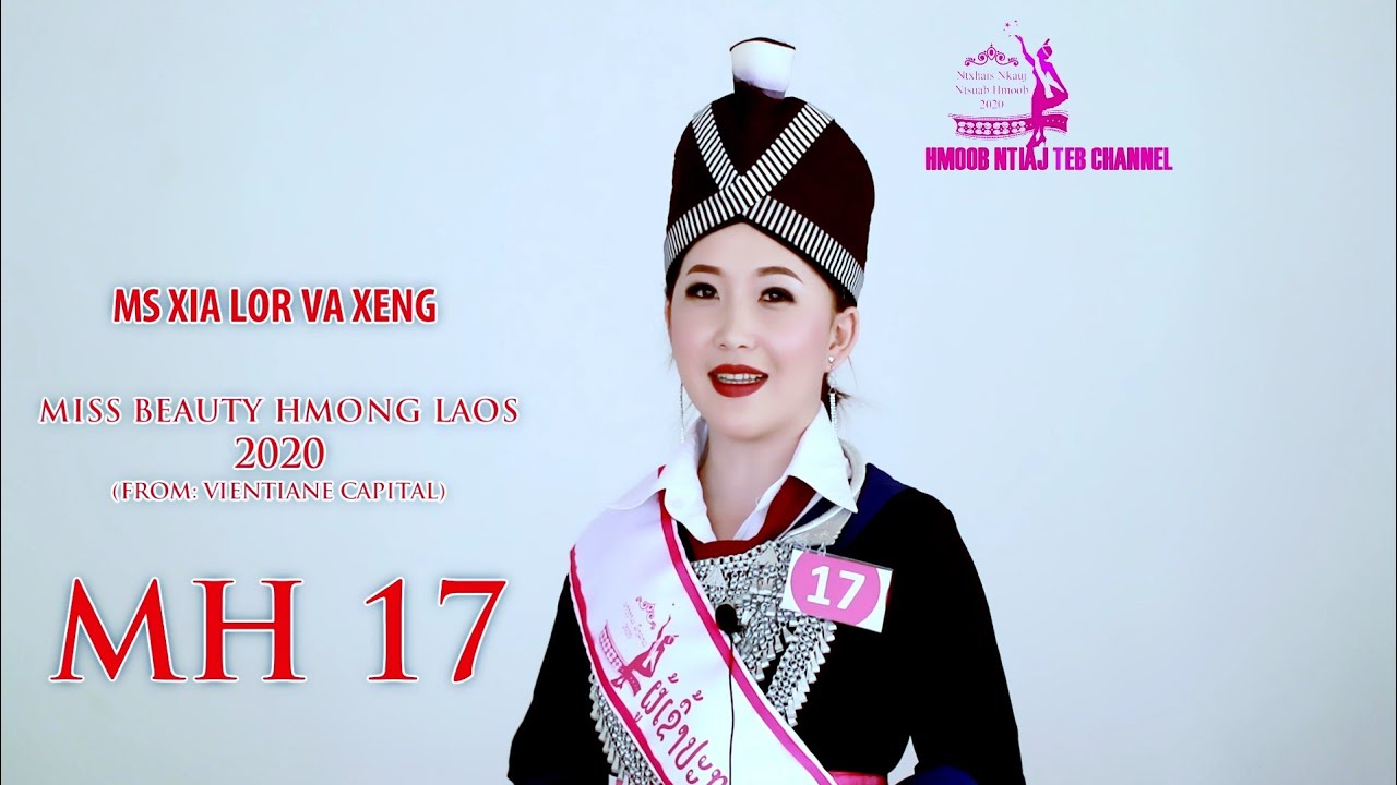 MH 16-20 ntxhais nkauj ntsuab Miss beauty Hmong Laos New Year in Vientiane Capital Laos Lak 16