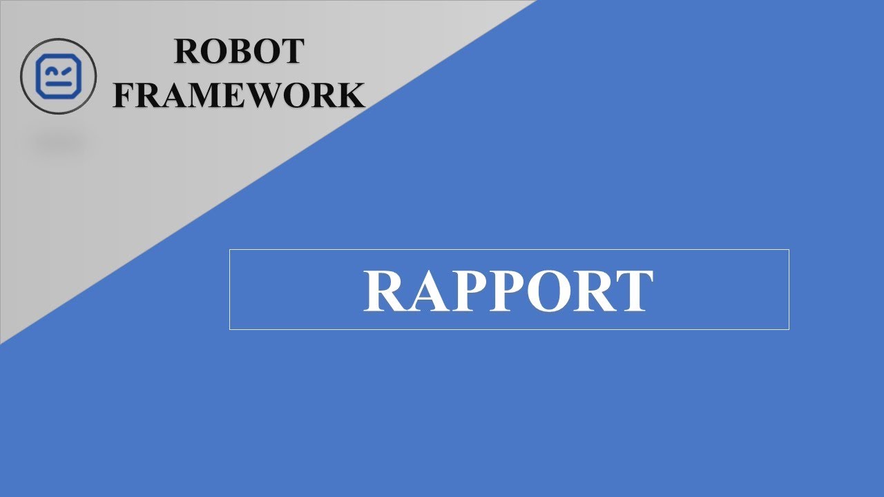 09- Rapport - RobotFramework