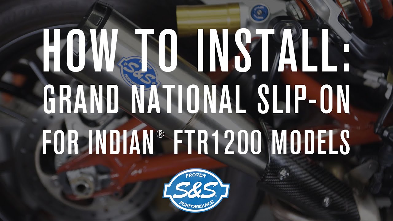 How to Install: S&S Grand National Slip-On Muffler for Indian® FTR1200 models