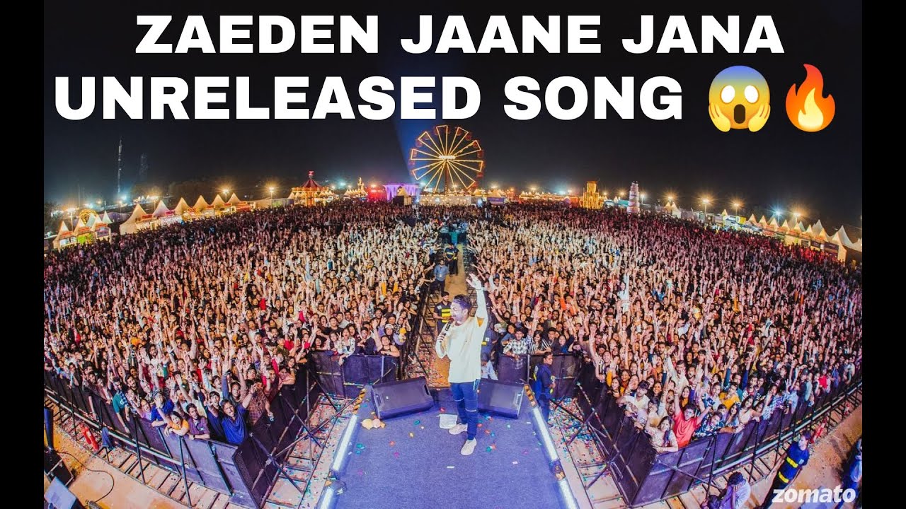 ZAEDEN LIVE JAANA AT ZOMALAND HYD (4K) !!