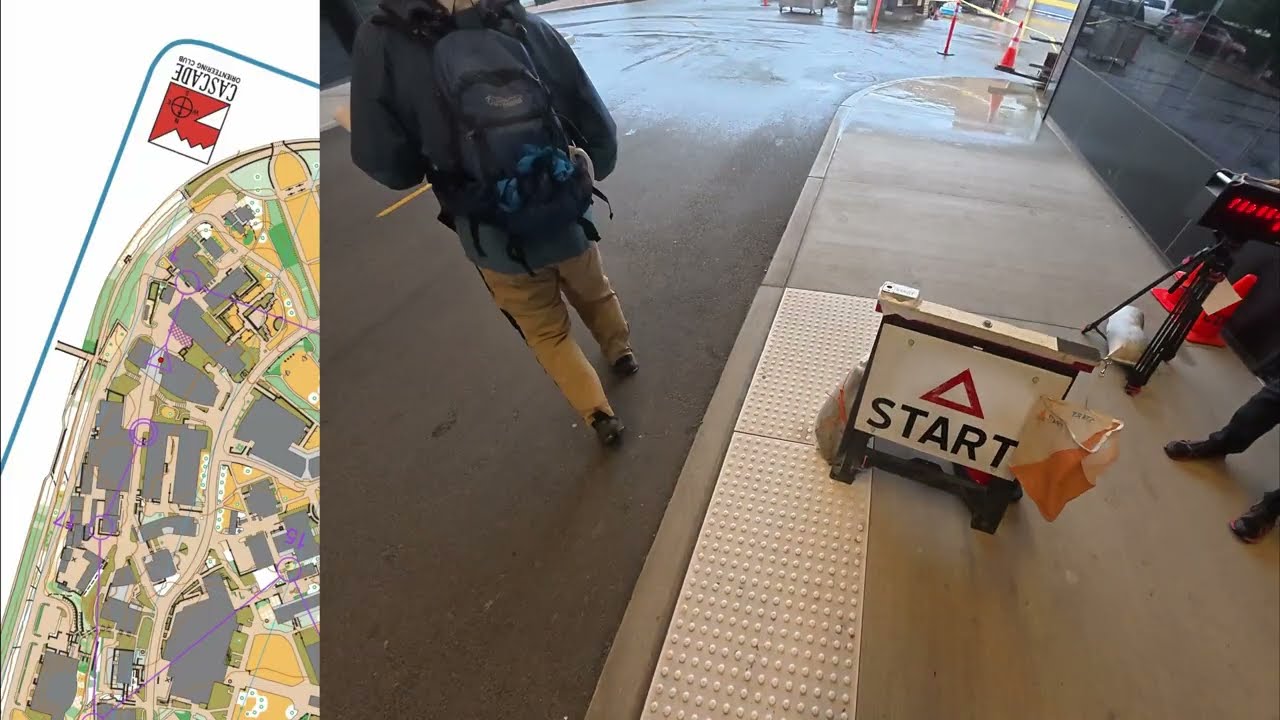 WIOL #4 at the University of Washington - Bryce Winters (Orienteering Headcam and route)