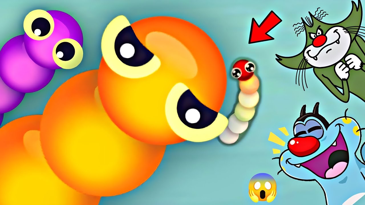 Snake.io Worm Hunt Saamp Wali video oggy jack vs Shinchan Nobita funny game #815