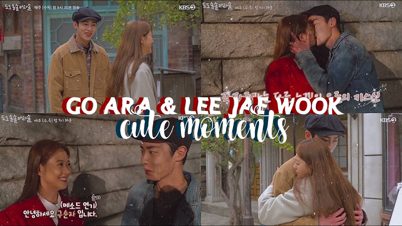 go ara & lee jae wook - cute moments part3♡ (do do sol sol la la sol)
