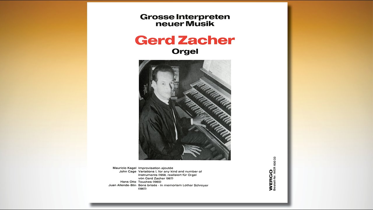 Gerd ZACHER – Große Interpreten neuer Musik – Luther-Kirche in Hamburg-Wellingsbüttel