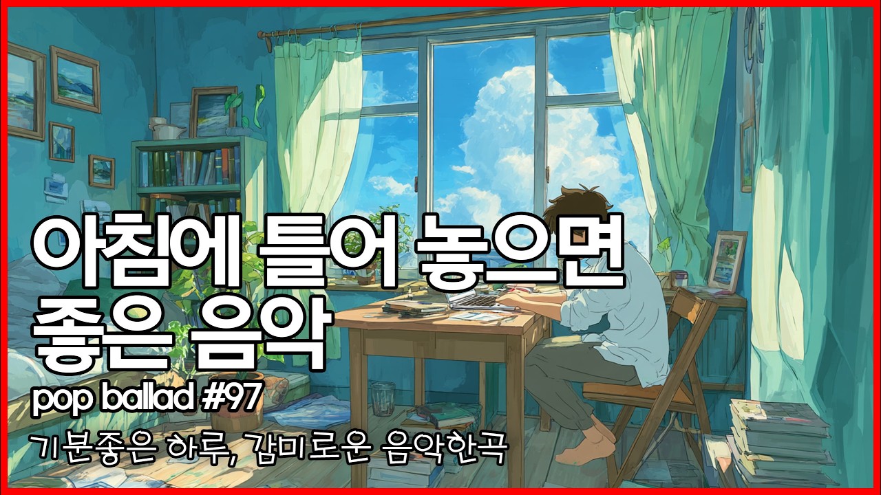 ☕ 아침에 틀어 놓으면 좋은 음악 #97 | 그냥 틀어놓으세요 | 팝발라드, 사무실, 일할때 듣는 음악 | study, Music, Office Cafe Playlist