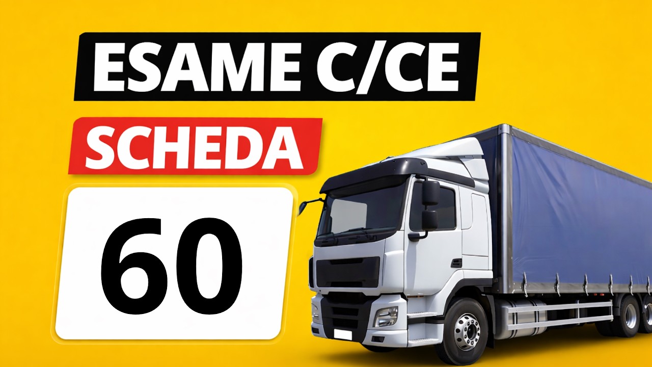 Quiz patente C - CE Simulazione esame, scheda N. 60