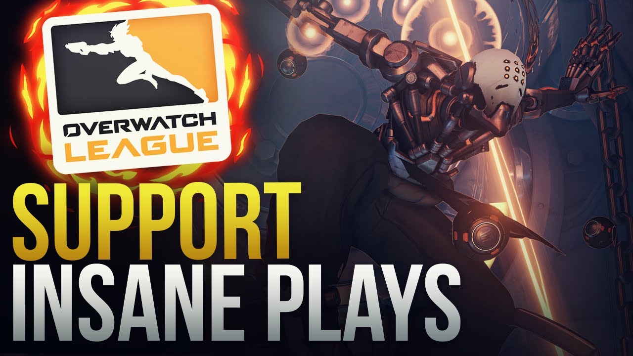INSANE SUPPORT PLAYS - Overwatch League - Overwatch Montage