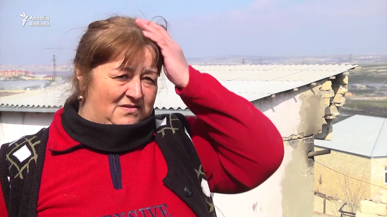 Masazırda evlər sürüşür - hadisə yerindən video