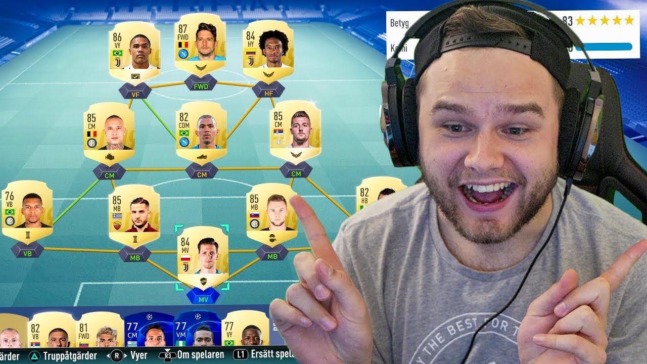 SJUK 400K SQUADBUILDER!! | FIFA 19 PÅ SVENSKA