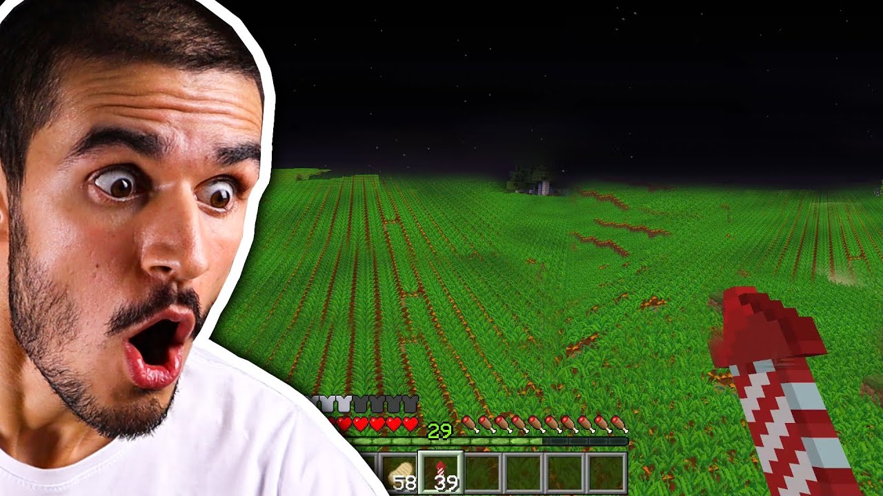کل ورلد ماینکرافت رو هویج کاشته - Minecraft most insane creations #15