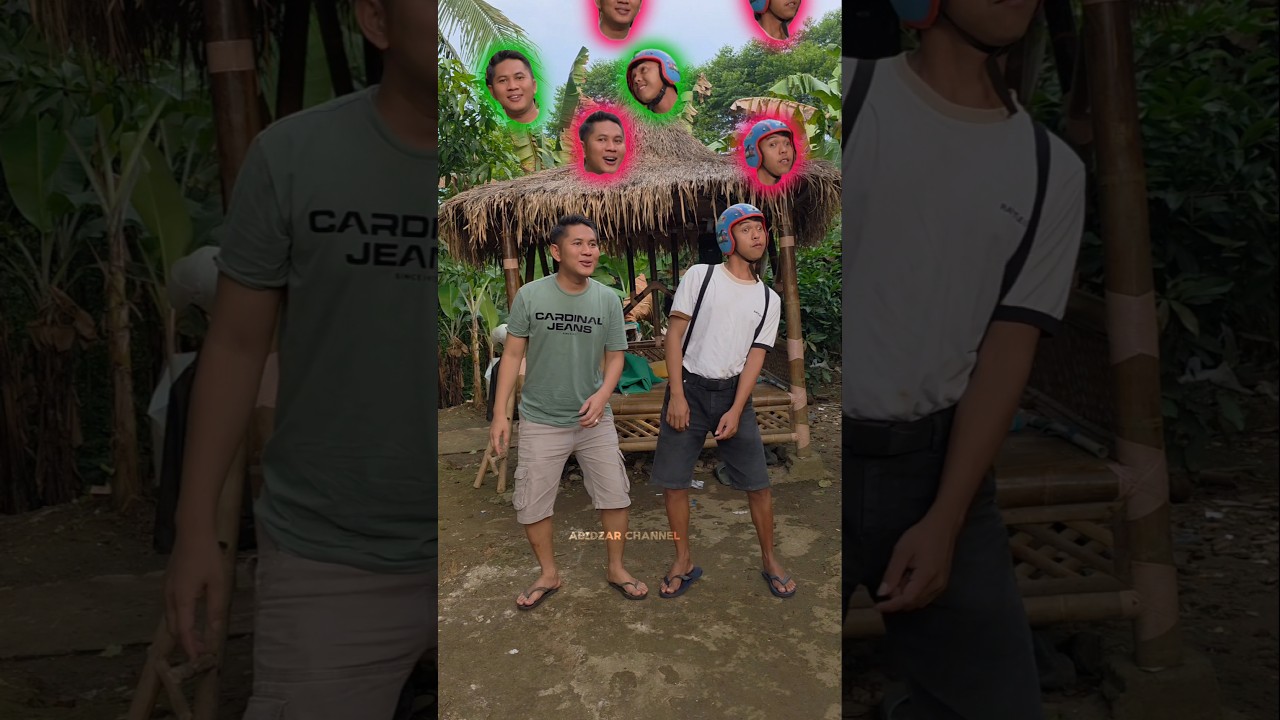 ayah abidzar sama ucup rebutan kepala warna warni