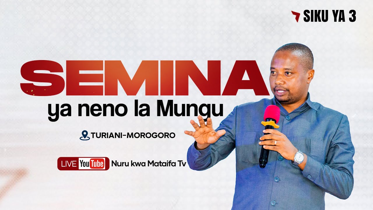 3 - KUJUA NA KUFANYIA KAZI KILICHOWEKWA NA MUNGU KATIKA MAJIRA NA NYAKATI ZAKO | Mwl. Gideon Mganga