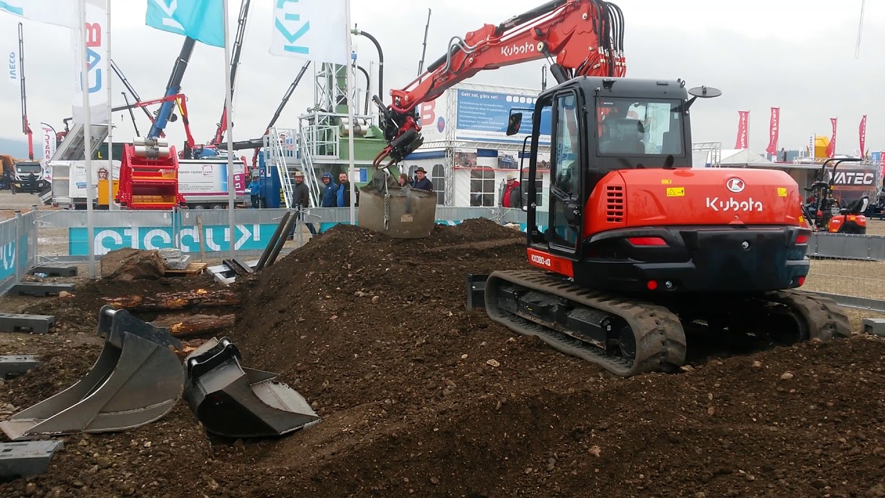 Mawev-Show  2018 / Kubota KX080-4@ Rototilt R3