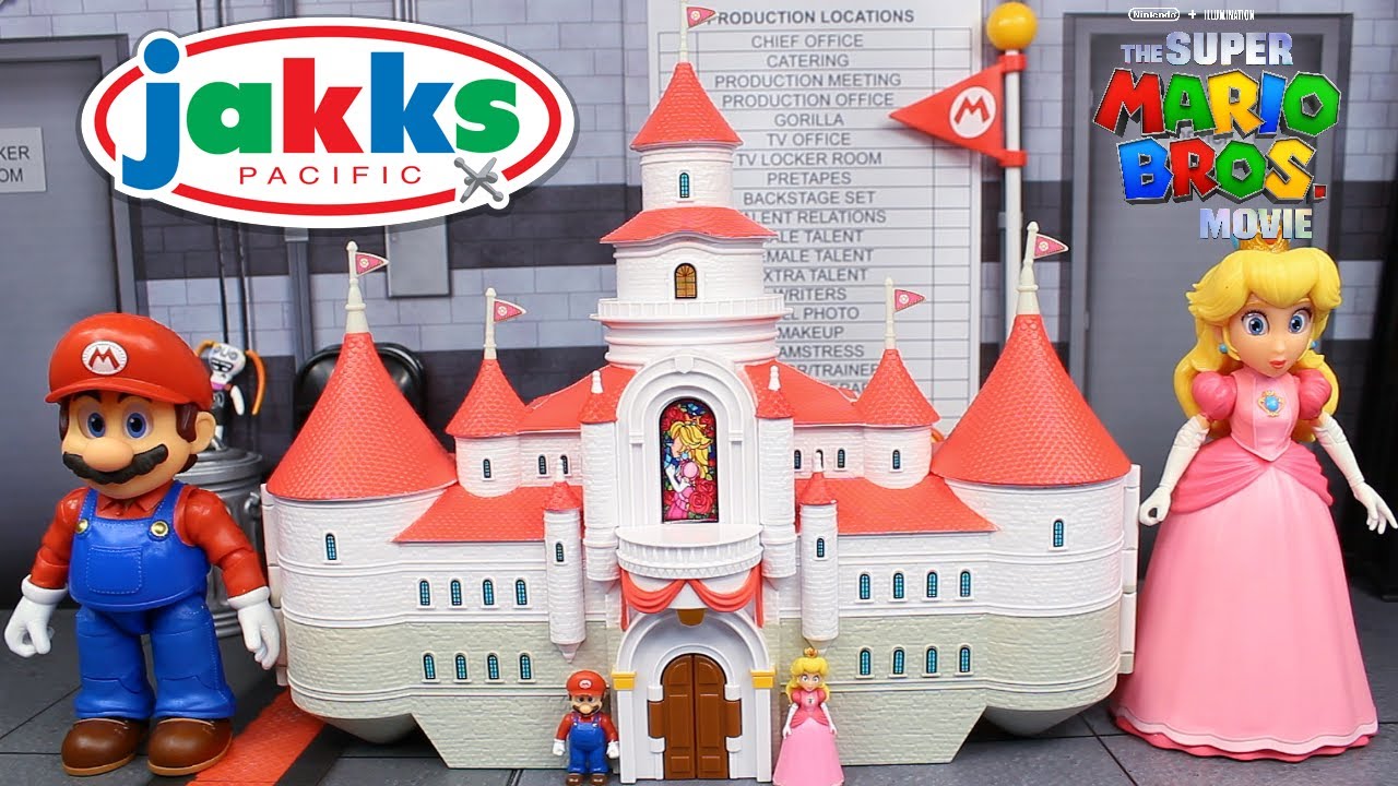 Jakks Pacific The Super Mario Bros. Movie Princess Peach Castle Playset Review!