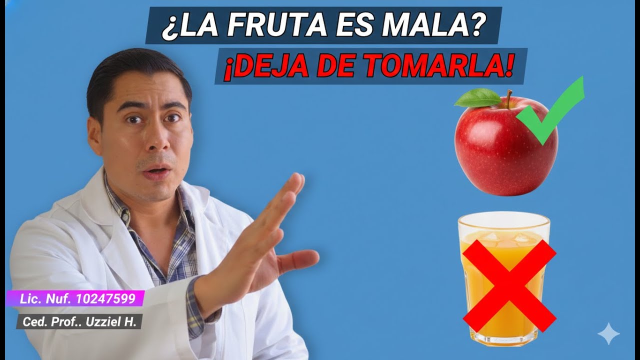 ¿La FRUTA sube el AZÚCAR? 🍎 La Verdad que tu Nutriólogo NO te dice (Mitos de la Fruta)