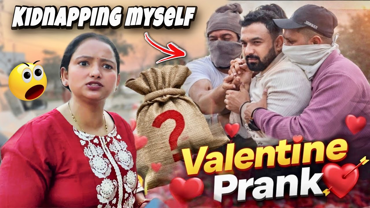Kidnapping prank on wife || Valentine Special prank goes wrong || jeet thakur pranks #couplevlogs