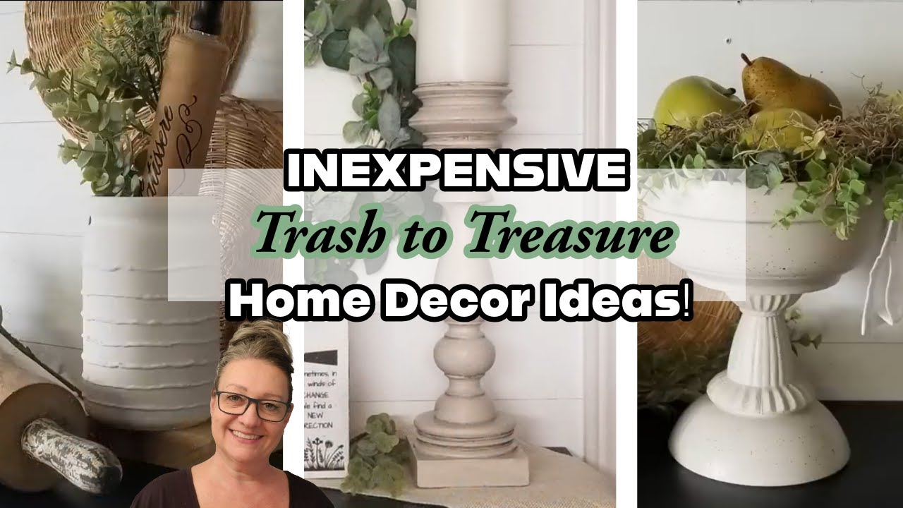 INEXPENSIVE TRASH TO TREASURE HOME DECOR IDEAS!!~Pottery Barn Dupes~Gorgeous Thrift Store Makeovers