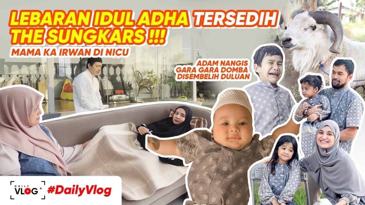 LEBARAN TERSEDIH IRWAN DAN KIA, ADAM NANGIS KAMBINGNYA MATI