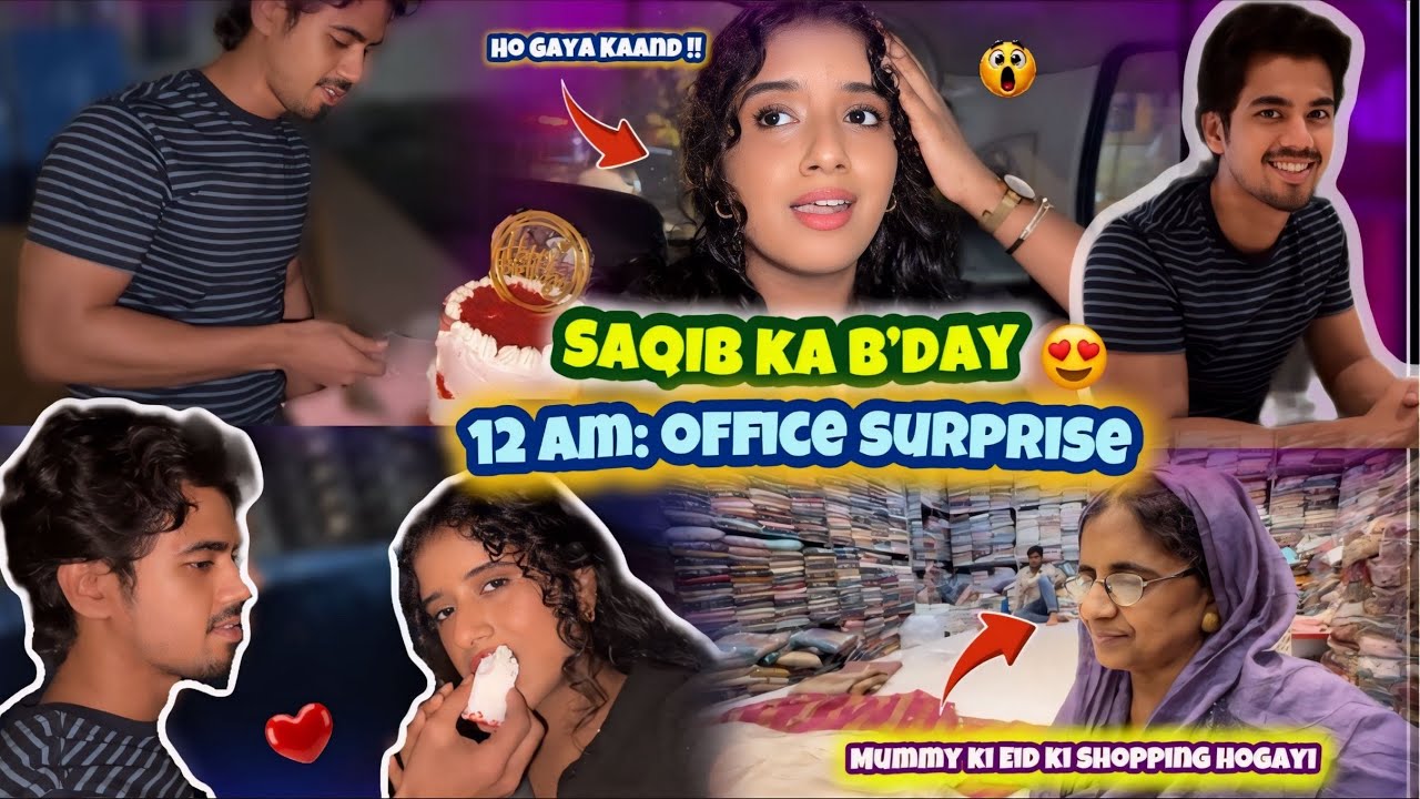 Raat 12 Baje Office Mein Cake Le Kar Pahunch gayi 🫣🎂| Unexpected reaction 😱 | Ramadan family vlog