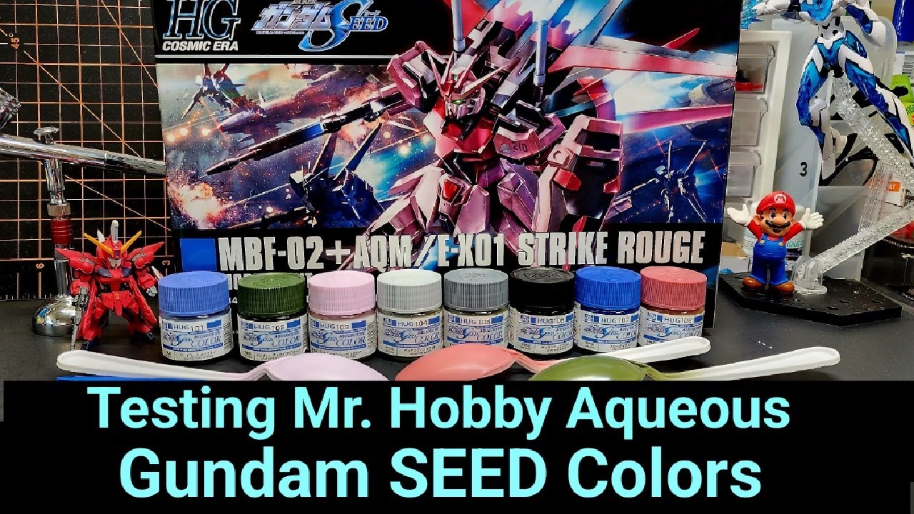 Testing Mr. Hobby Aqueous Gundam SEED Colors