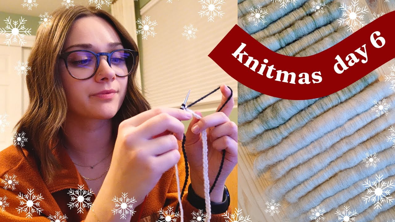 New knitting & spinning projects! ❄️ Knitmas day 6 of 12 ❄️